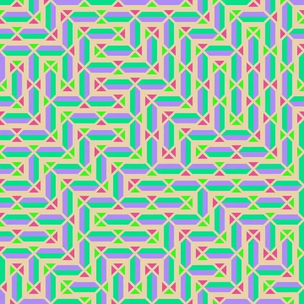 Color Rhombus Tile Tessellation Pattern Illustration — Stockvektor