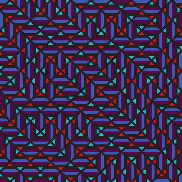 Color Rhombus Tile Tessellation Pattern Illustration — Stockvektor