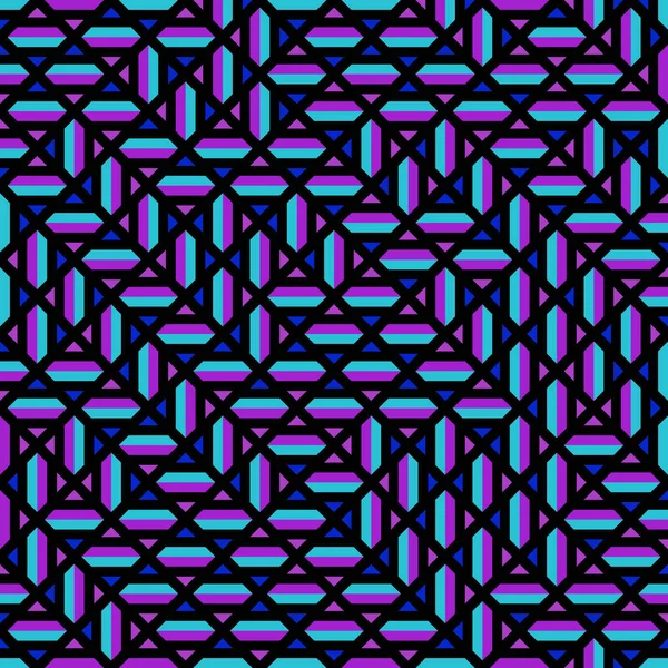 Color Rhombus Tile Tessellation Pattern Illustration — Stock vektor