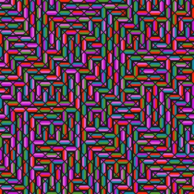 Color Rhombus tile tessellation pattern illustration