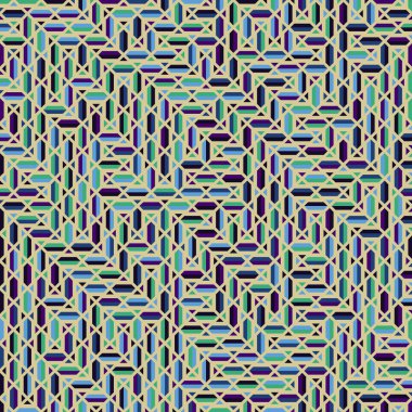 Color Rhombus tile tessellation pattern illustration