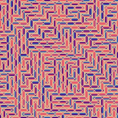 Color Rhombus tile tessellation pattern illustration