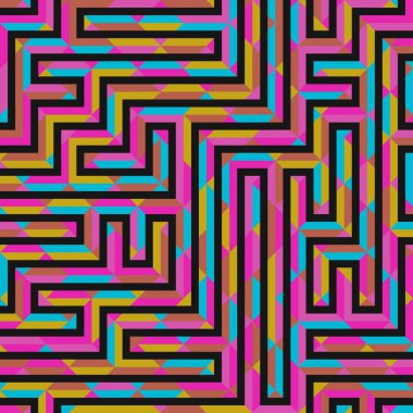 Color Rhombus tile tessellation pattern illustration