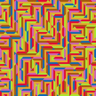 Color Rhombus tile tessellation pattern illustration