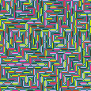 Color Rhombus tile tessellation pattern illustration