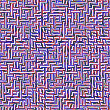 Color Rhombus tile tessellation pattern illustration