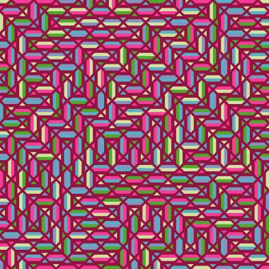 Color Rhombus tile tessellation pattern illustration