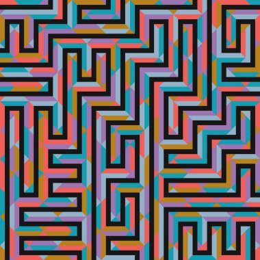 Color Rhombus tile tessellation pattern illustration