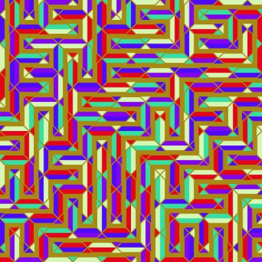 Color Rhombus tile tessellation pattern illustration