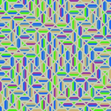 Color Rhombus tile tessellation pattern illustration