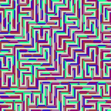 Color Rhombus tile tessellation pattern illustration