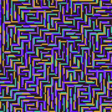 Color Rhombus tile tessellation pattern illustration