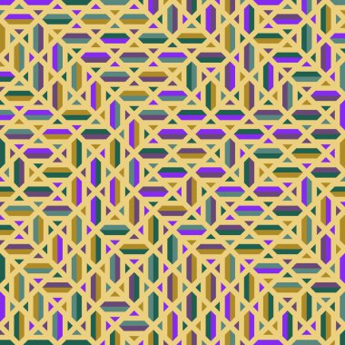 Color Rhombus tile tessellation pattern illustration