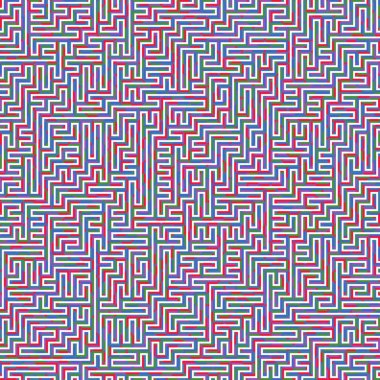 Color Rhombus tile tessellation pattern illustration