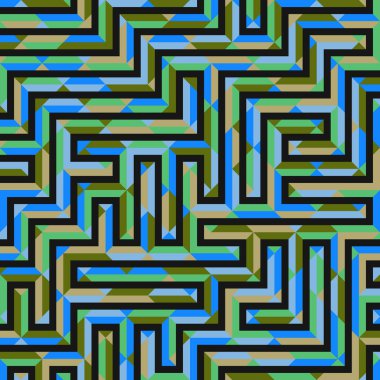 Color Rhombus tile tessellation pattern illustration