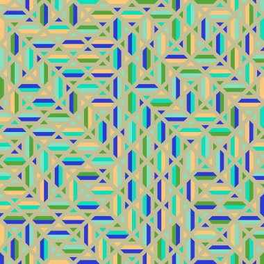 Color Rhombus tile tessellation pattern illustration
