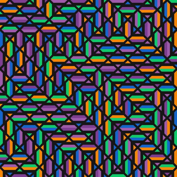 Color Rhombus Tile Tessellation Pattern Illustration — Archivo Imágenes Vectoriales