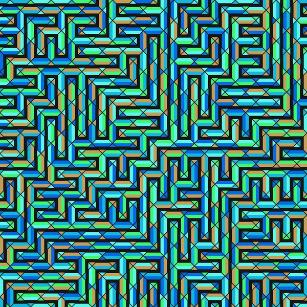 Color Rhombus Tile Tessellation Pattern Illustration — Stok Vektör