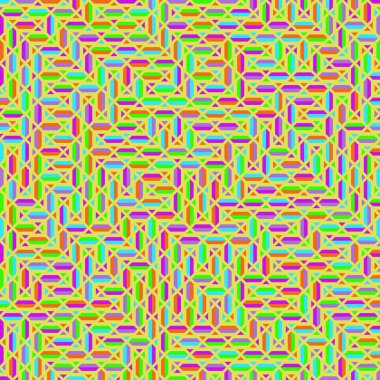 Color Rhombus tile tessellation pattern illustration