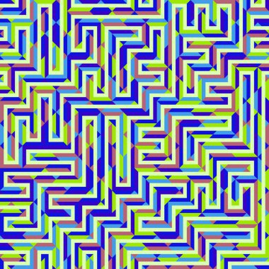 Color Rhombus tile tessellation pattern illustration