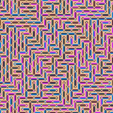 Color Rhombus tile tessellation pattern illustration