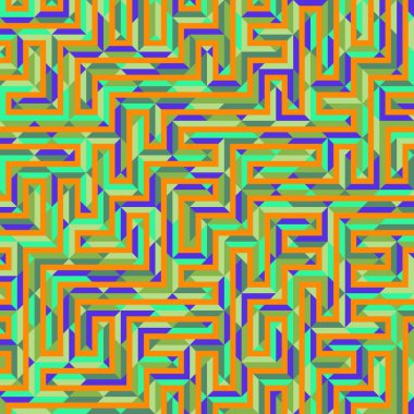 Color Rhombus tile tessellation pattern illustration
