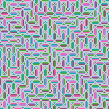 Color Rhombus tile tessellation pattern illustration
