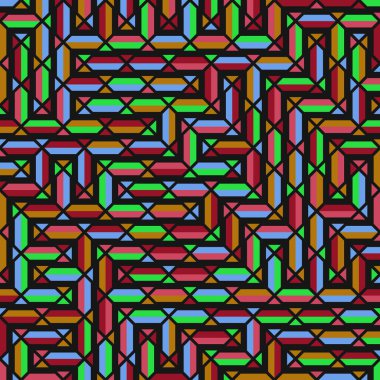 Color Rhombus tile tessellation pattern illustration