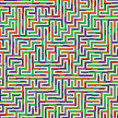 Color Rhombus tile tessellation pattern illustration