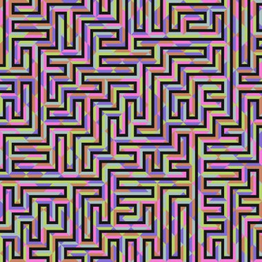 Color Rhombus tile tessellation pattern illustration