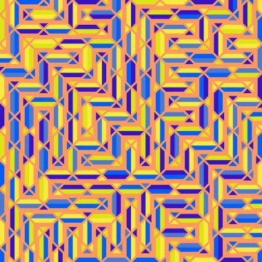 Color Rhombus tile tessellation pattern illustration