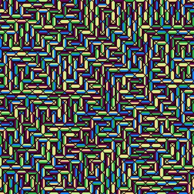 Color Rhombus tile tessellation pattern illustration