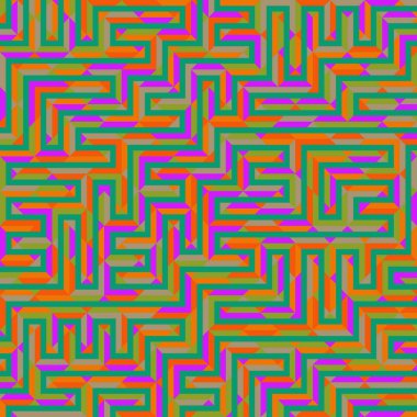 Color Rhombus tile tessellation pattern illustration