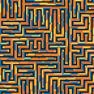 Color Rhombus tile tessellation pattern illustration