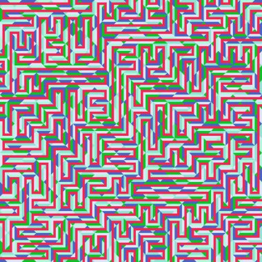 Color Rhombus tile tessellation pattern illustration