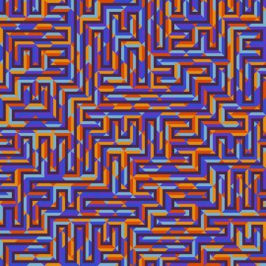 Color Rhombus tile tessellation pattern illustration