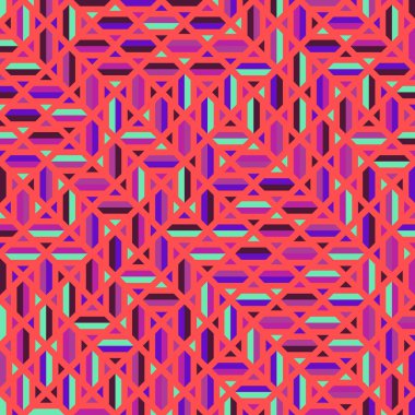 Color Rhombus tile tessellation pattern illustration