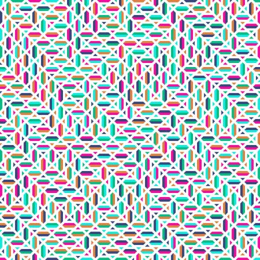 Color Rhombus tile tessellation pattern illustration