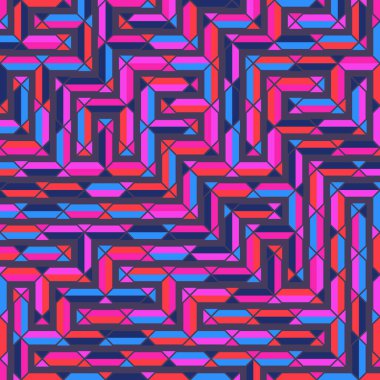 Color Rhombus tile tessellation pattern illustration