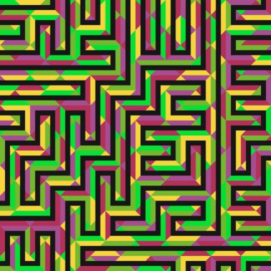 Color Rhombus tile tessellation pattern illustration