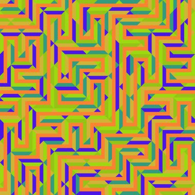 Color Rhombus tile tessellation pattern illustration