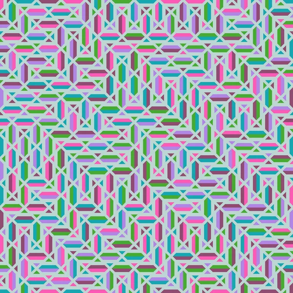 Color Rhombus Tile Tessellation Pattern Illustration — Stok Vektör