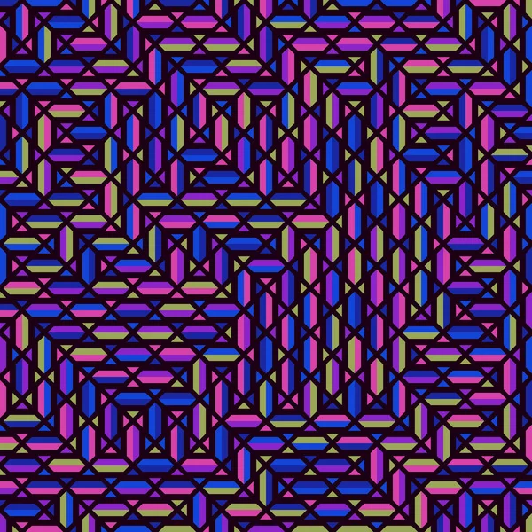 Color Rhombus Tile Tessellation Pattern Illustration — Stock vektor