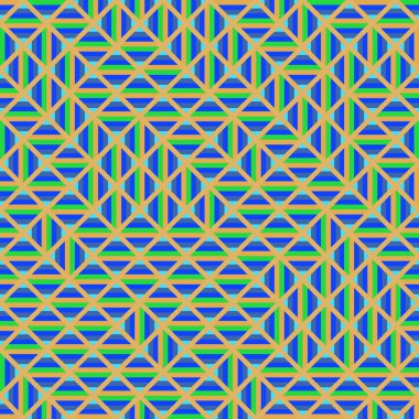 Color Rhombus tile tessellation pattern illustration