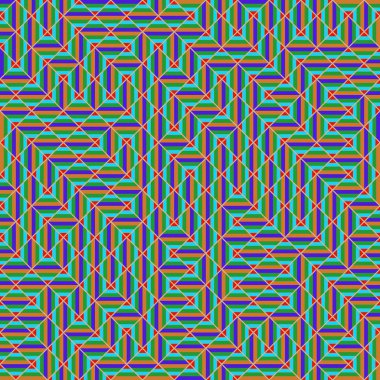 Color Rhombus tile tessellation pattern illustration