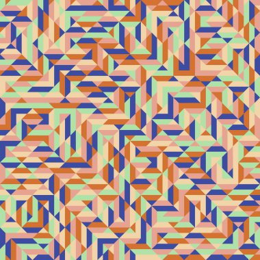 Color Rhombus tile tessellation pattern illustration
