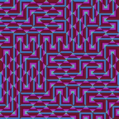 Color Rhombus tile tessellation pattern illustration