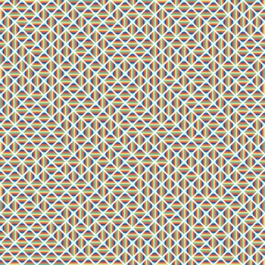 Color Rhombus tile tessellation pattern illustration