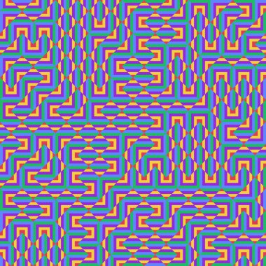 Color Rhombus tile tessellation pattern illustration