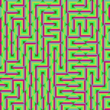 Color Rhombus tile tessellation pattern illustration